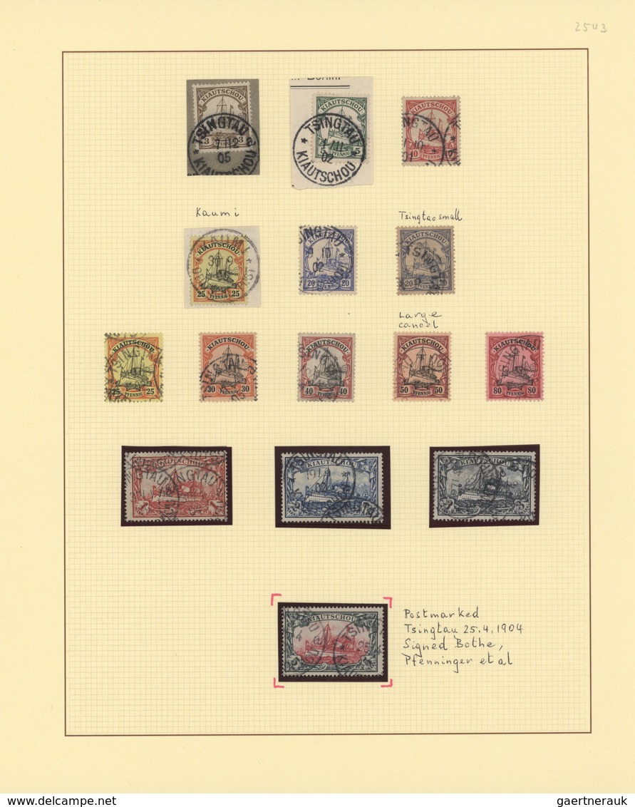 Deutsche Kolonien - Kiautschou: 1899/1914, Gestempelte Sammlung Ab Vorläufer-Ausgaben Mit Einigen Be - Kiautschou
