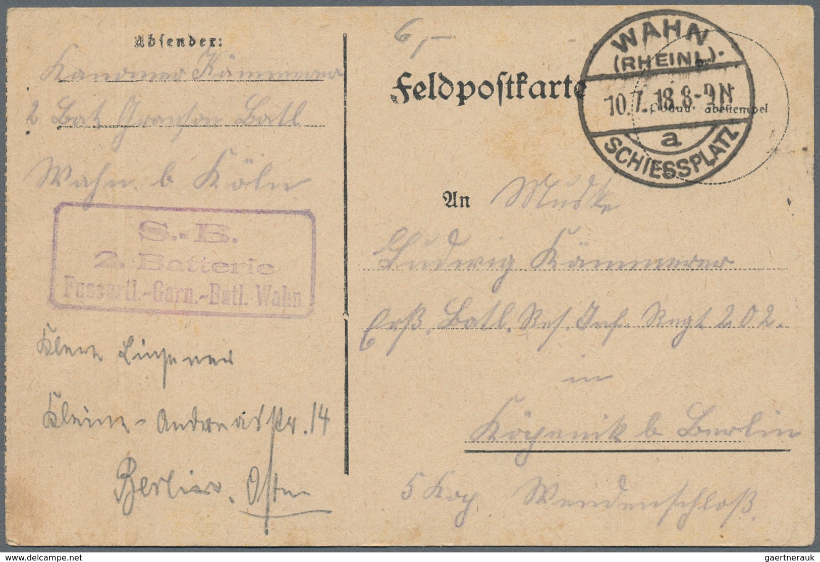 Feldpost 1. Weltkrieg: 1914/1918, Album Mit Sehr Vielen Feldpostbelegen Und Ansichtskarten, Ost- Und - Sonstige & Ohne Zuordnung