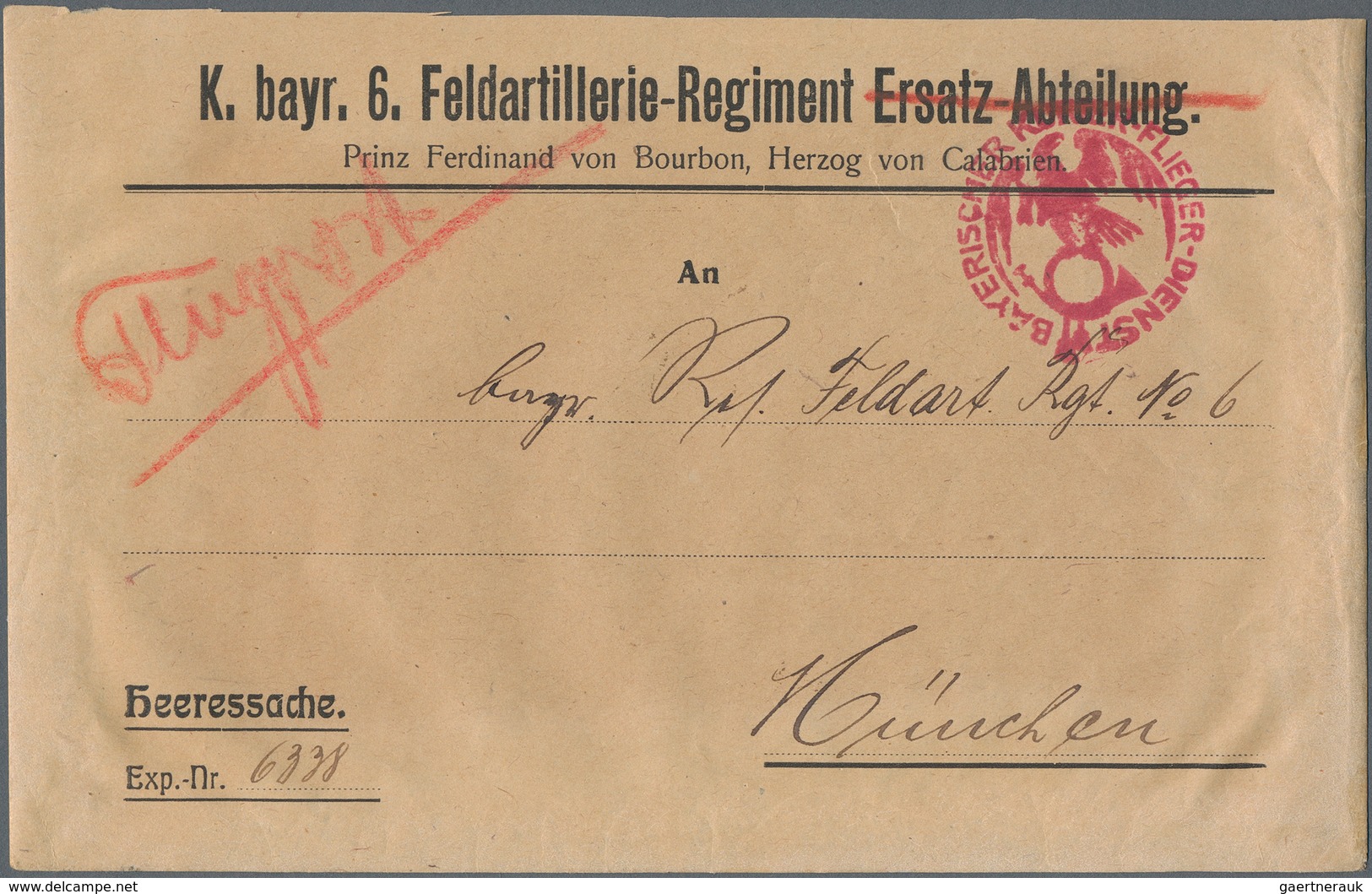 Feldpost 1. Weltkrieg: 1916/1919, Lot Von Fünf Feldpostbriefen/Heeressache Und Einer Vorderseite, Da - Other & Unclassified