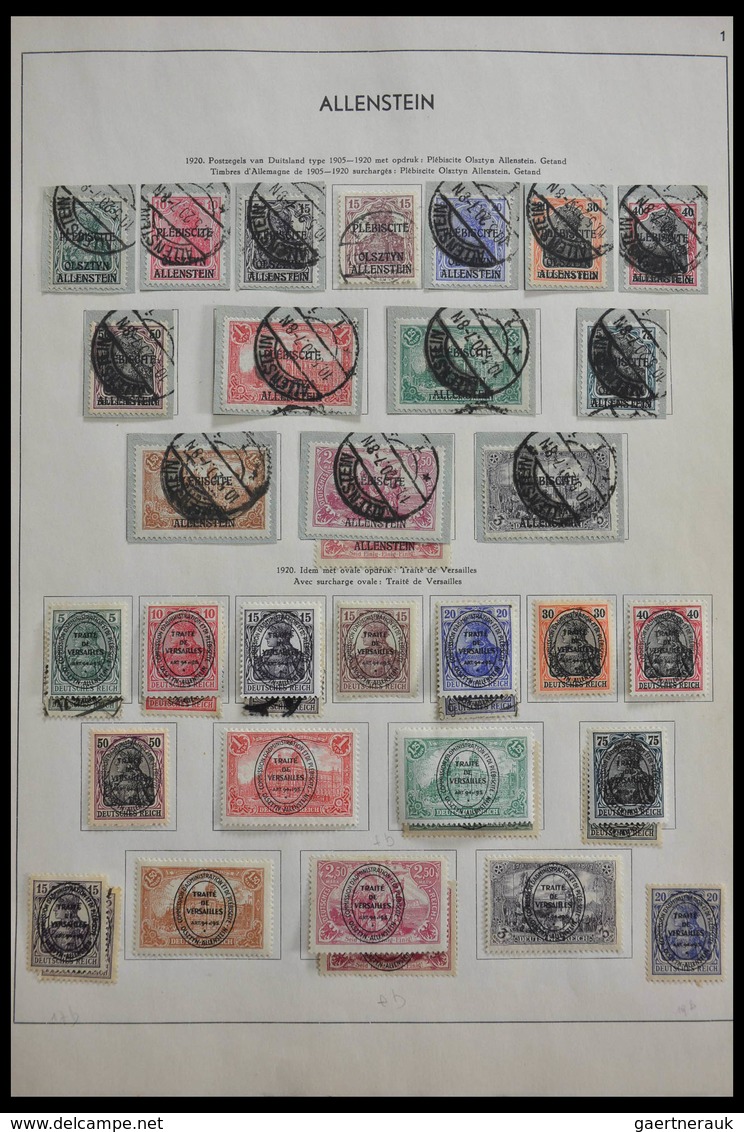 Deutsche Abstimmungsgebiete: 1914-1959: Well Filled, MNH, Mint Hinged And Used Collection German Ter - Sonstige & Ohne Zuordnung