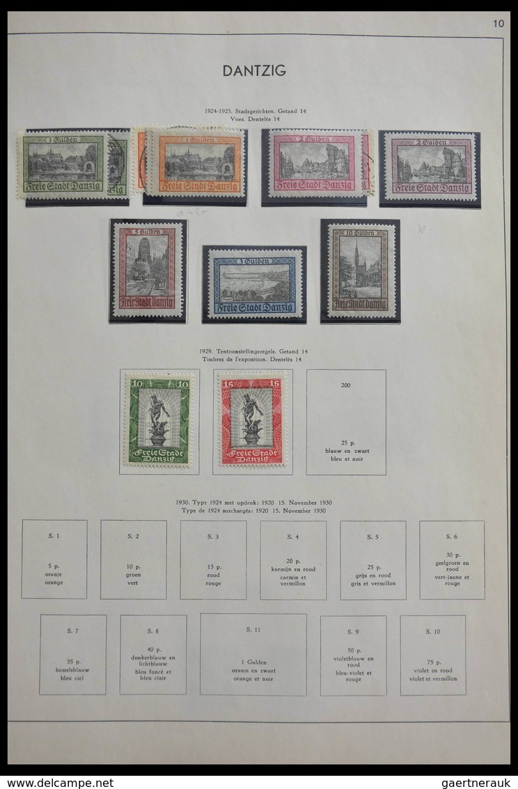 Deutsche Abstimmungsgebiete: 1914-1959: Well filled, MNH, mint hinged and used collection German ter