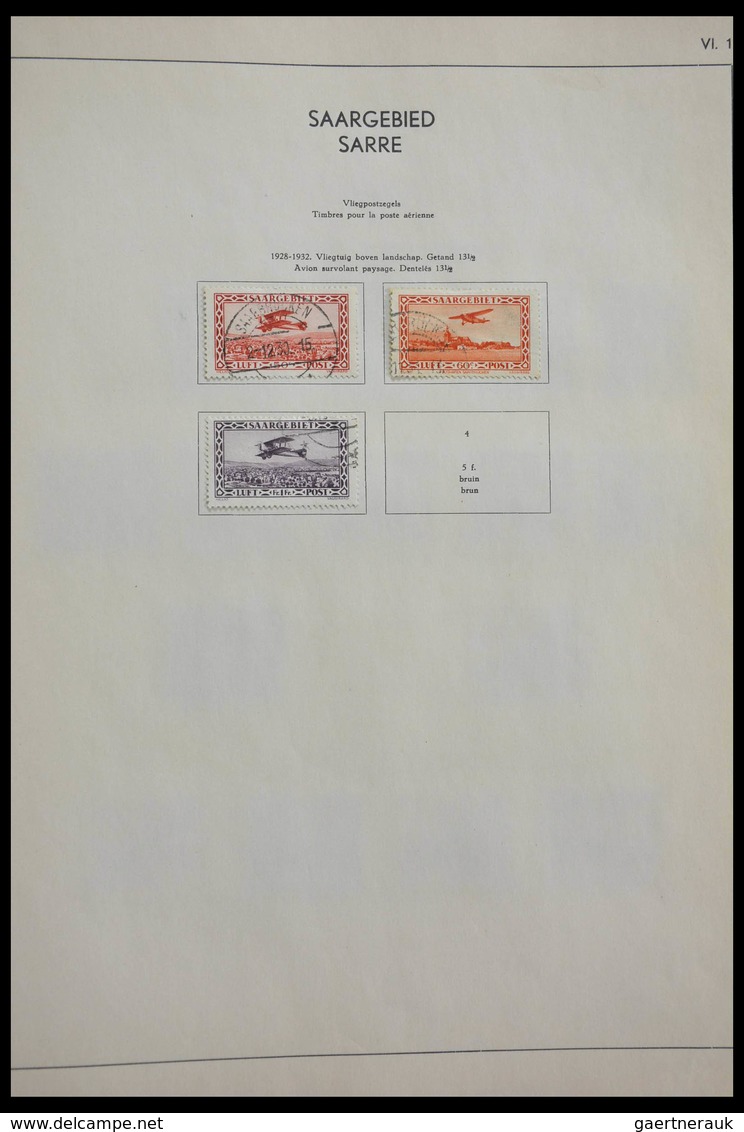 Deutsche Abstimmungsgebiete: 1914-1959: Well filled, MNH, mint hinged and used collection German ter