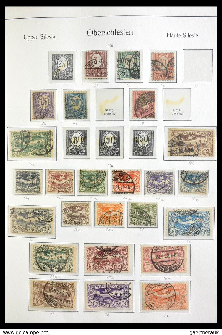 Deutsche Abstimmungsgebiete: 1919-1920: Specialised, MNH, Mint Hinged And Used Collection German Ter - Other & Unclassified