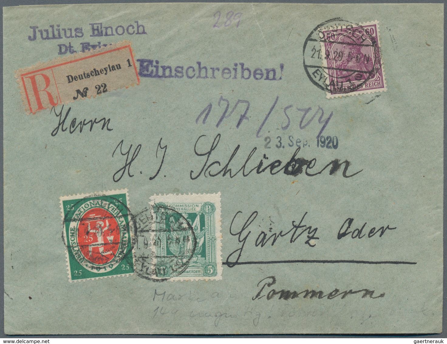 Deutsche Abstimmungsgebiete: Marienwerder: 1850/1932 (ca.), Nette Partie Von 16 Belegen (incl. Etwas - Sonstige & Ohne Zuordnung