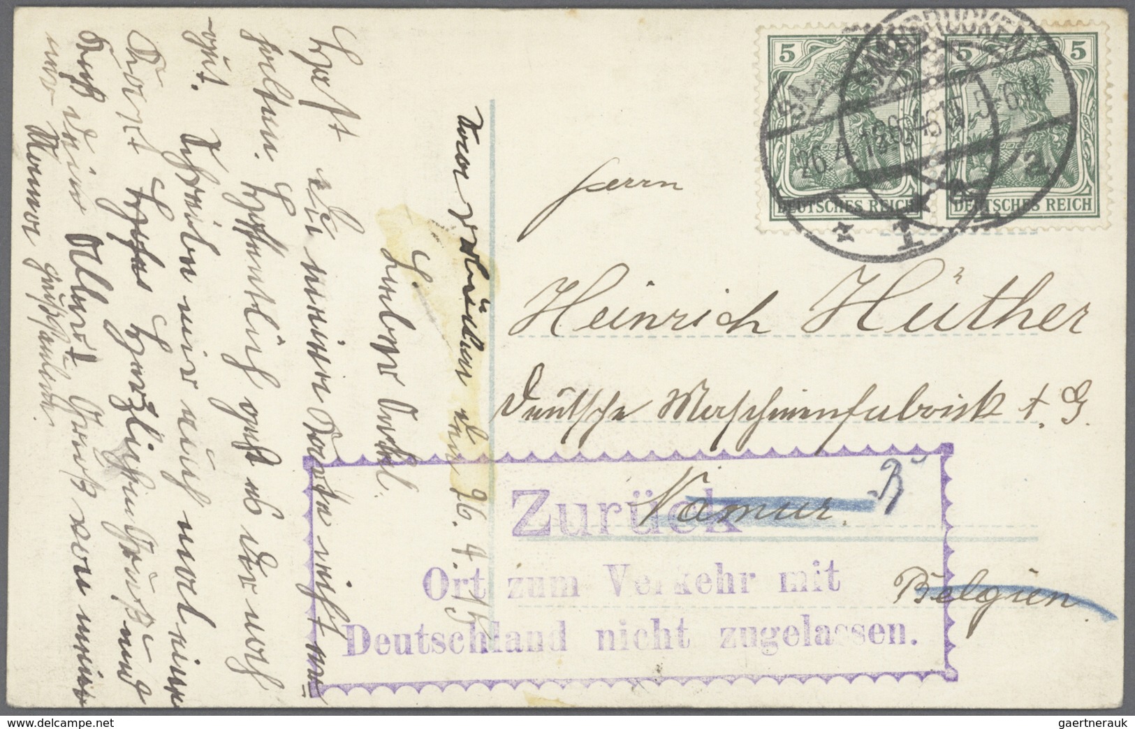 Deutsche Abstimmungsgebiete: Saargebiet: 1807/1960 (ca.), Interessanter Posten Mit Frankaturen Aus B - Briefe U. Dokumente