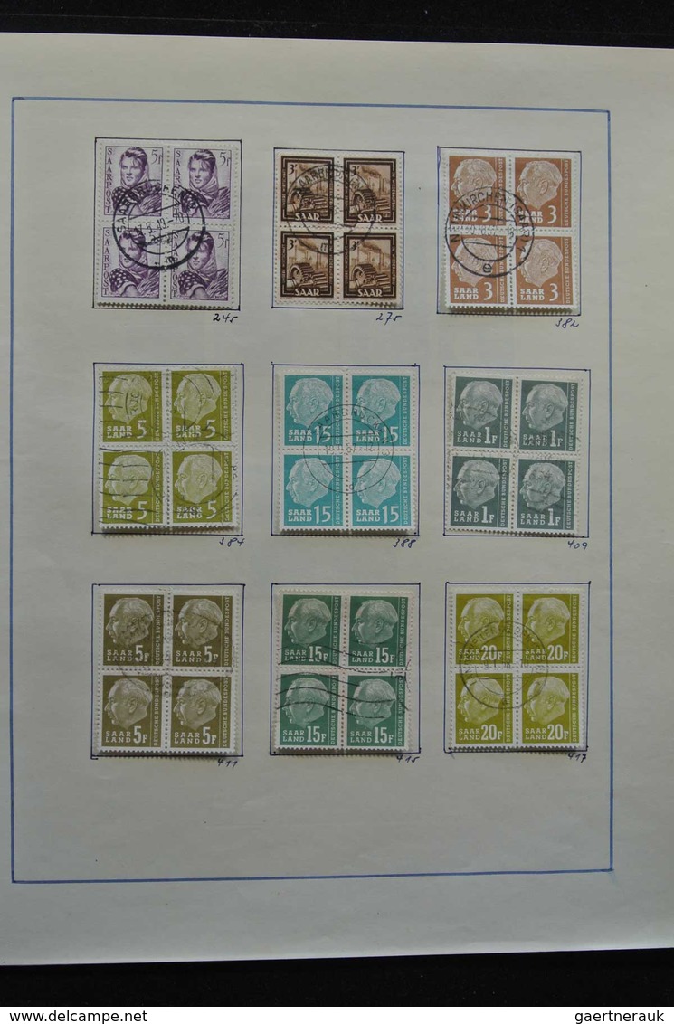 Deutsche Abstimmungsgebiete: Saargebiet: 1920-1959: Very well filled, MNH, mint hinged and used coll