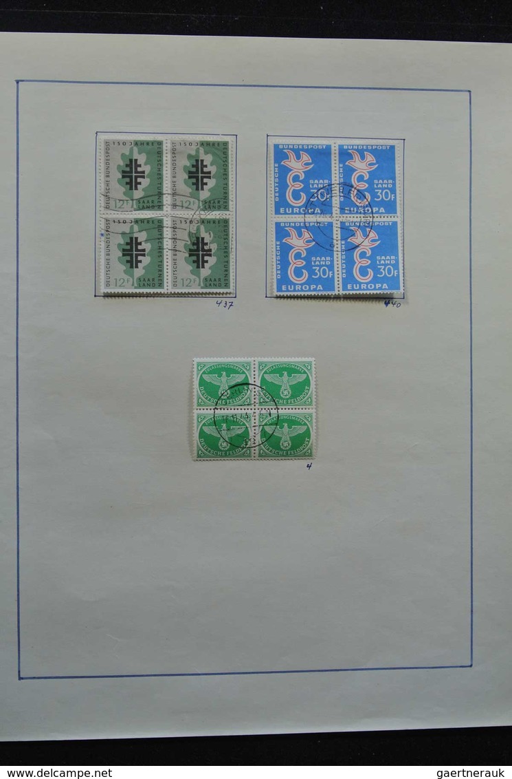 Deutsche Abstimmungsgebiete: Saargebiet: 1920-1959: Very well filled, MNH, mint hinged and used coll