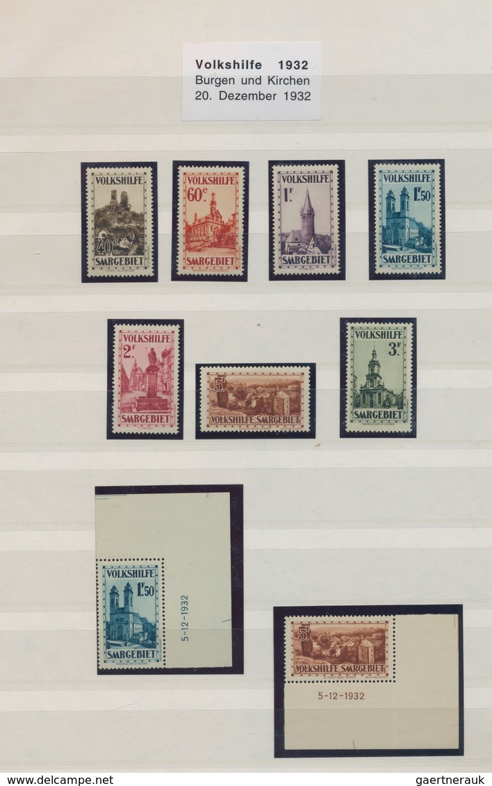 Deutsche Abstimmungsgebiete: Saargebiet: 1926/1956, Parallel In Beiden Erhaltungen Geführte Sammlung - Covers & Documents