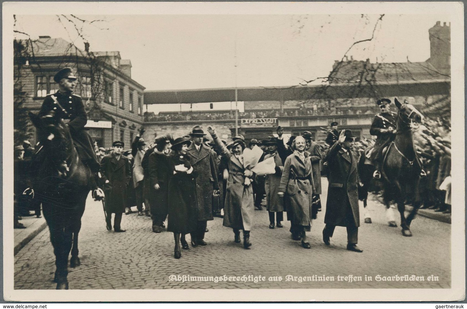 Deutsche Abstimmungsgebiete: Saargebiet: 1935, Kleine Sammlung "Volksabstimmung" Mit Fast 50 Belegen - Covers & Documents