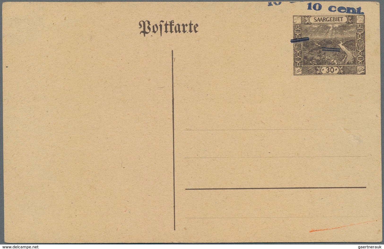 Deutsche Abstimmungsgebiete: Saargebiet - Ganzsachen: 1920/1957, Ungebrauchte Und Gestempelte Sammlu - Postal Stationery