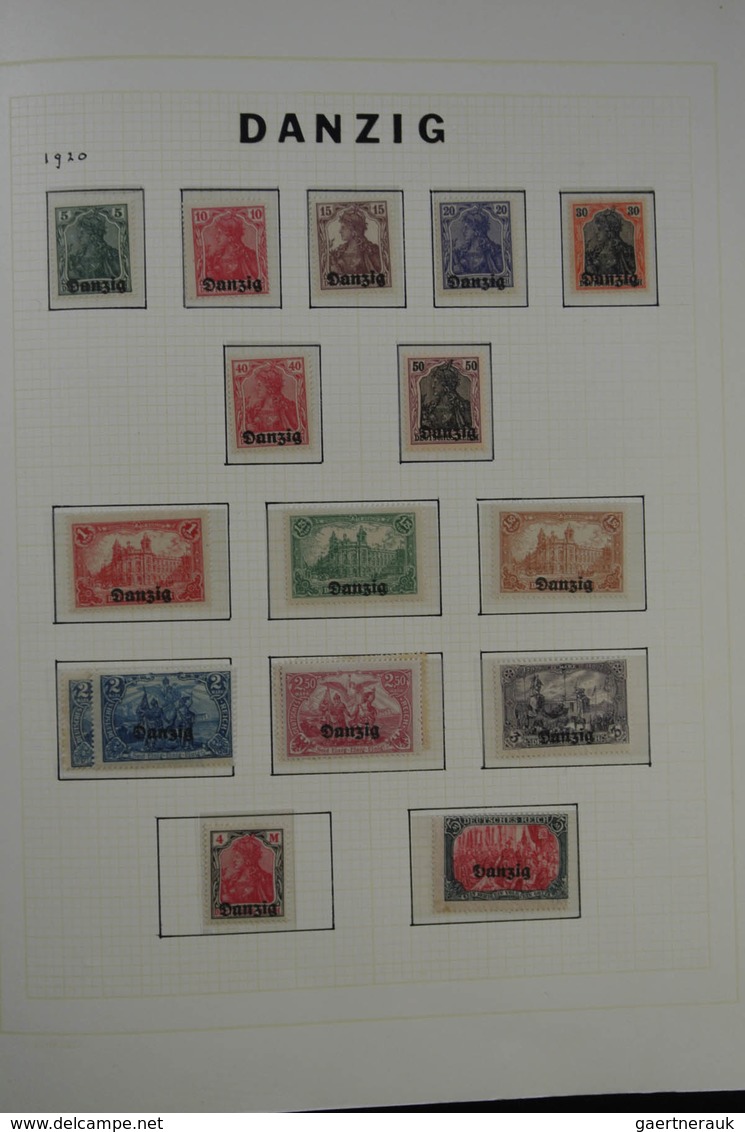 Danzig: 1920-1939: Nicely Filled, Double (mint And Used) Collection Danzig 1920-1939 In Blanc Album. - Other & Unclassified