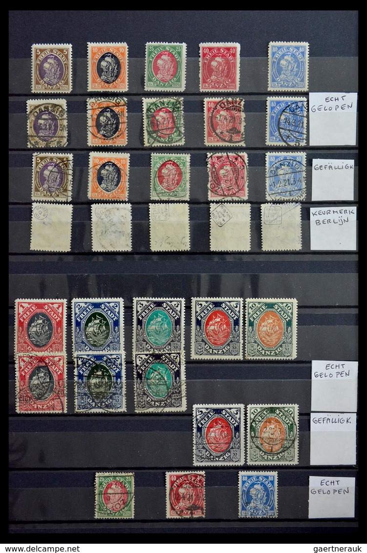 Danzig: 1920-1939: Well filled, MNH, mint hinged and used collection Danzig 1920-1939 in stockbook,