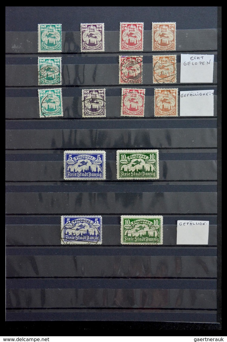 Danzig: 1920-1939: Well filled, MNH, mint hinged and used collection Danzig 1920-1939 in stockbook,