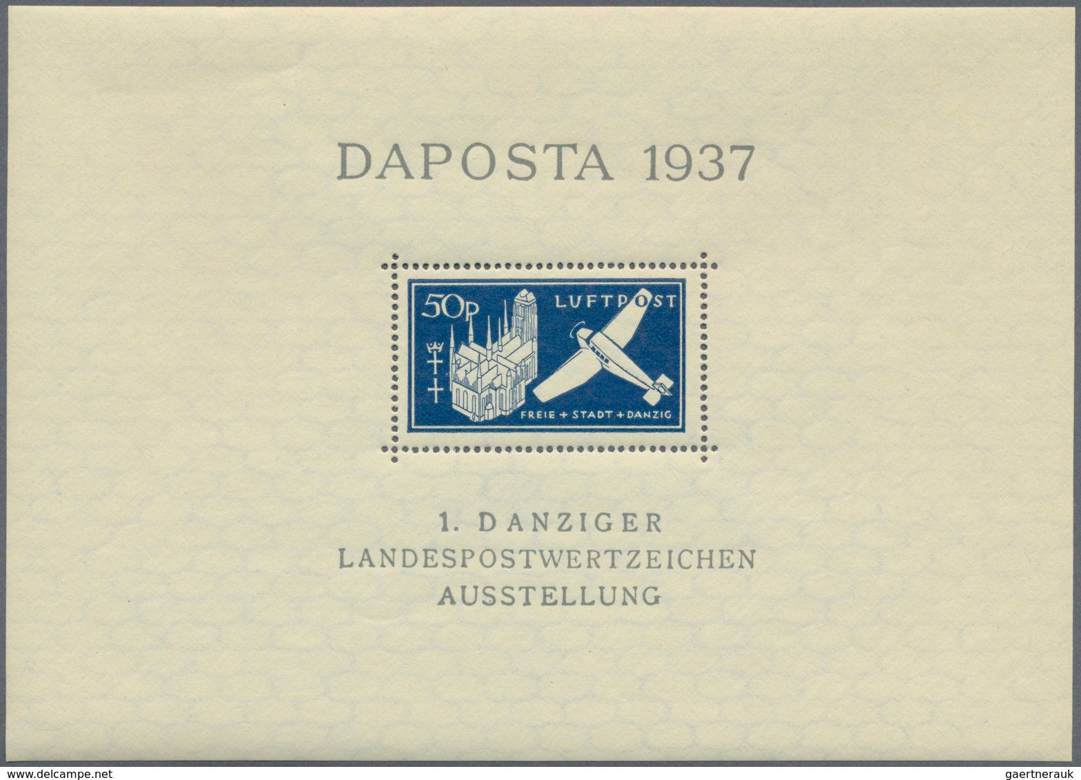 Danzig: 1937, Partie Von 20 Blocks Bl. 1/3, Dabei Vom Einlieferer Festgestellte Druckzufälligkeiten. - Other & Unclassified