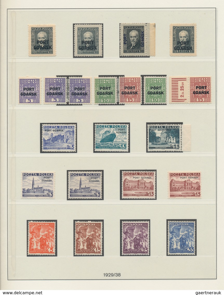 Danzig - Polnische Post (Port Gdansk): 1925/1938, Parallel In Beiden Erhaltungen Geführte Sammlung I - Sonstige & Ohne Zuordnung