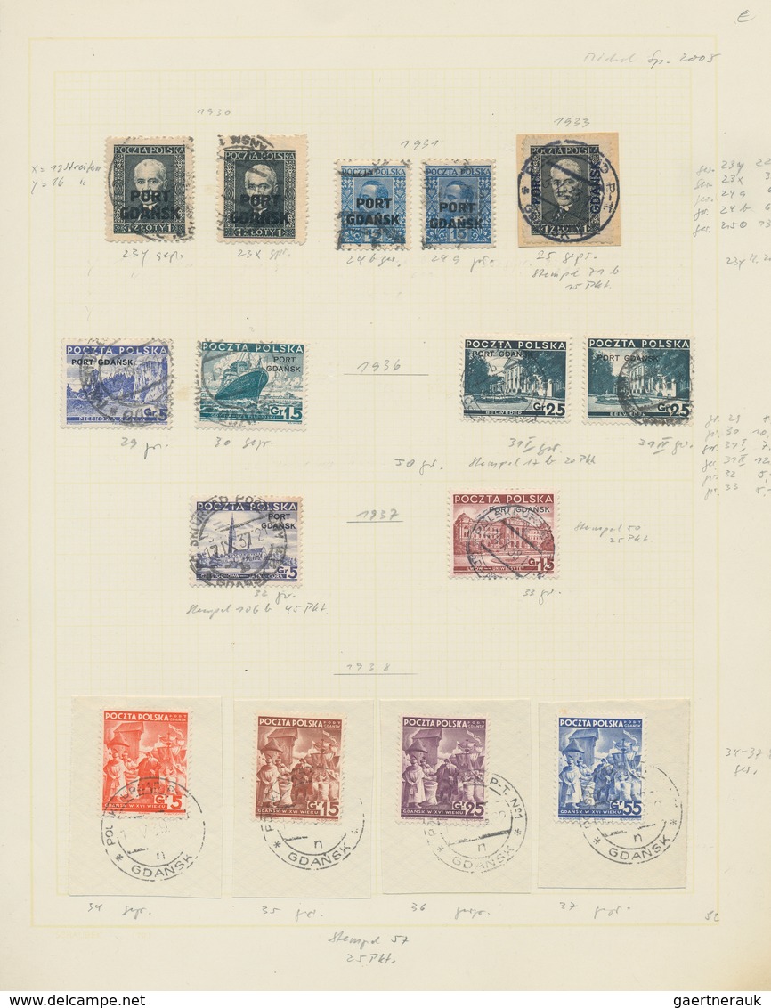 Danzig - Polnische Post (Port Gdansk): 1925/1938, Parallel In Beiden Erhaltungen Geführte Sammlung I - Sonstige & Ohne Zuordnung