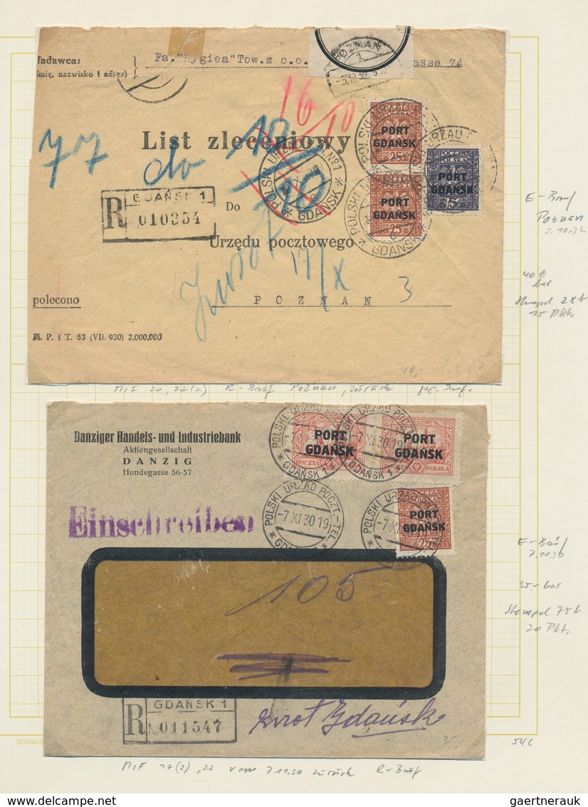 Danzig - Polnische Post (Port Gdansk): 1925/1938, Parallel In Beiden Erhaltungen Geführte Sammlung I - Sonstige & Ohne Zuordnung