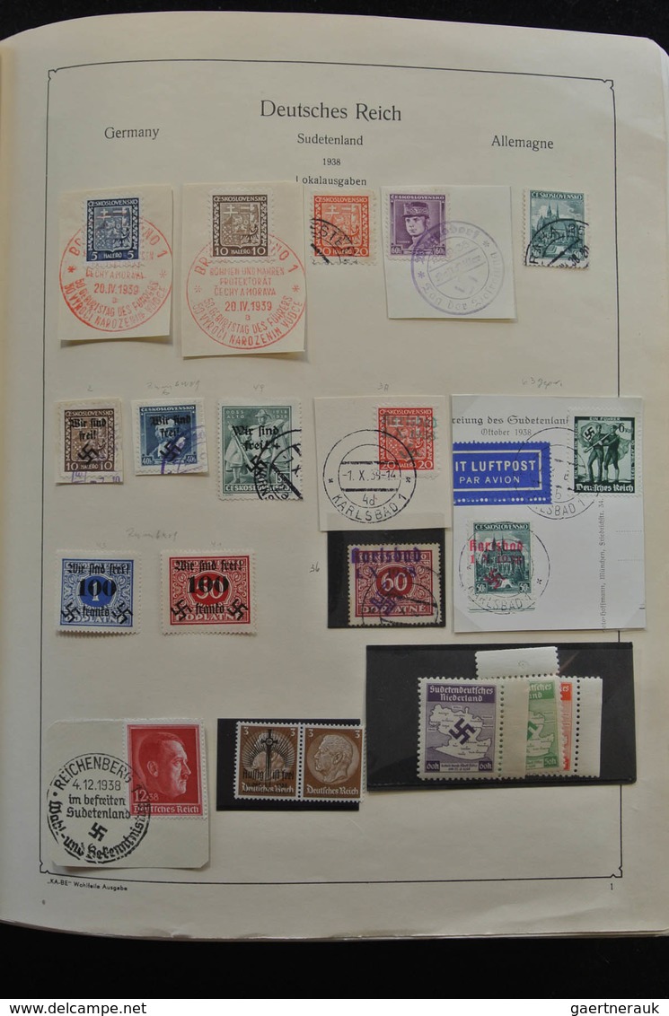 Deutsche Besetzung II. WK: 1938-1945: Well Filled, Mint And Used Collection German Occupations 1938- - Occupation 1938-45