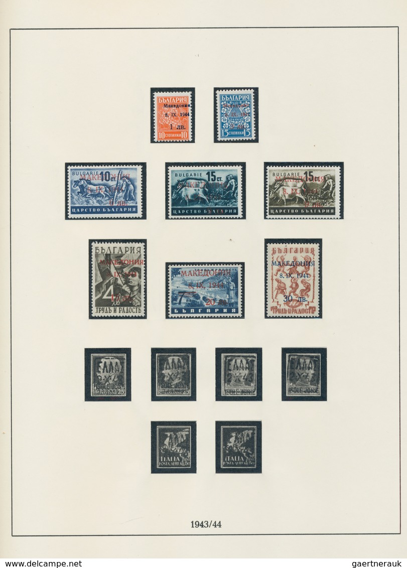 Deutsche Besetzung II. WK: 1939/1945, Gepflegte Postfrische Sammlung Im Lindner-Ringbinder, Dabei Fl - Besetzungen 1938-45