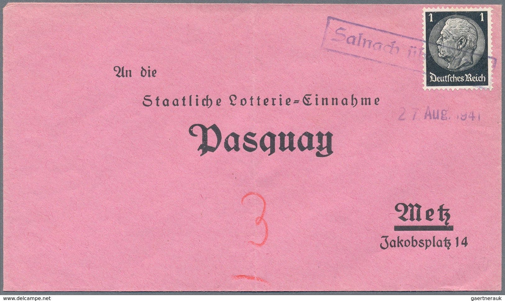 Dt. Besetzung II WK - Lothringen: 1940/1941, Interessantes Lot Von 125 Belegen Der Frühen Besetzungs - Occupation 1938-45