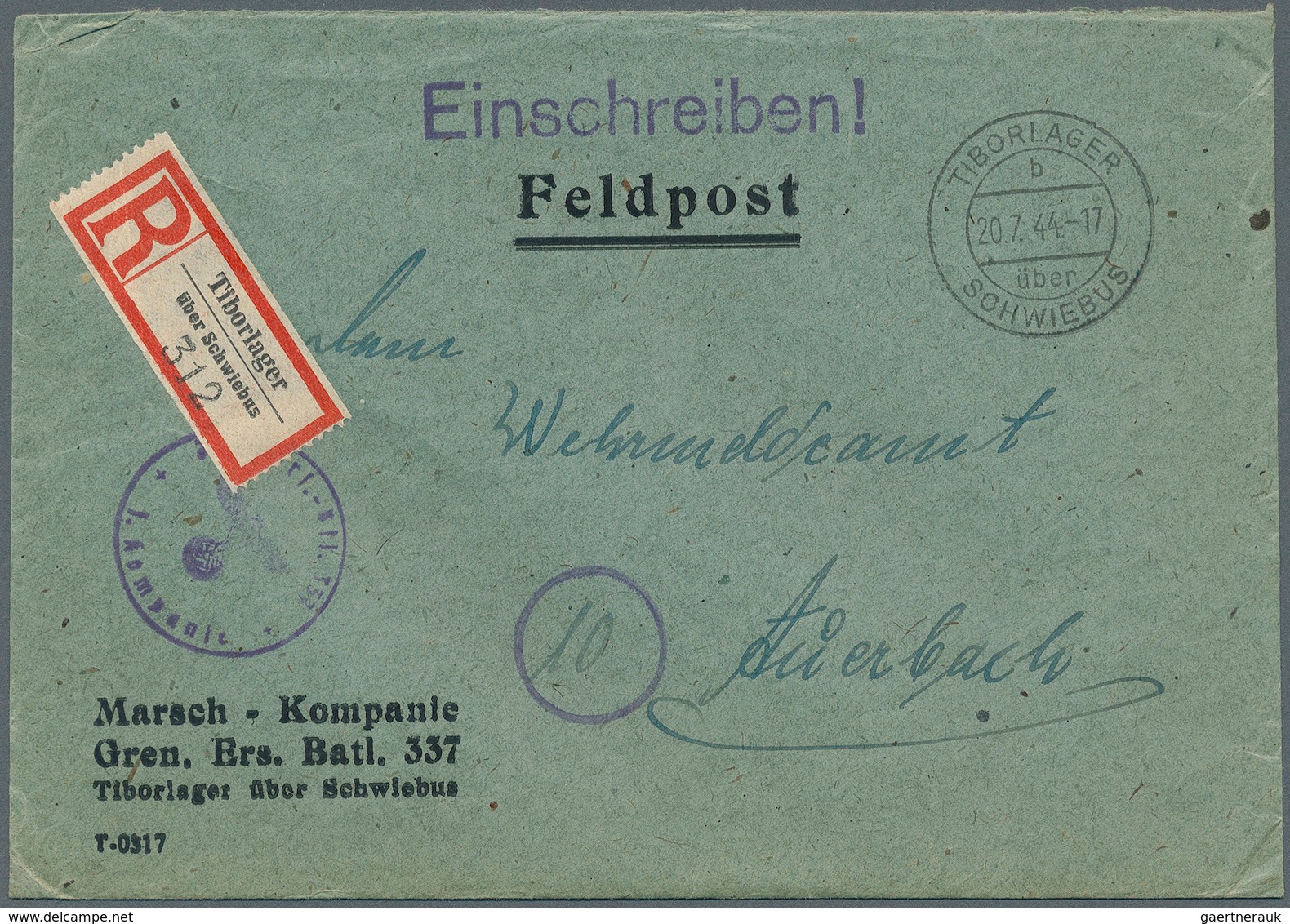 Feldpost 2. Weltkrieg: DEUTSCHES REICH: 1939/4, 37 FP-Belege - Briefe Und Ansichtskarten - Von Versc - Otros & Sin Clasificación