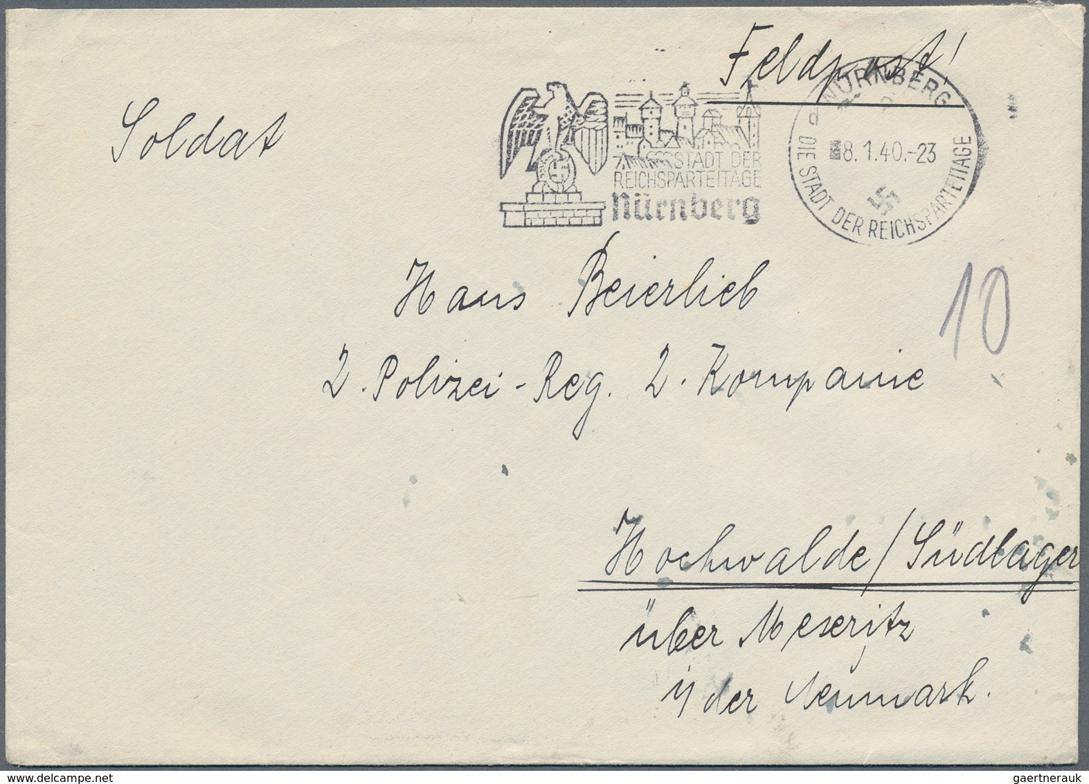 Feldpost 2. Weltkrieg: 1940/1941, Korrespondenz Von 180 Feldpostbelegen (mit Offenem Truppenstpl./of - Sonstige & Ohne Zuordnung