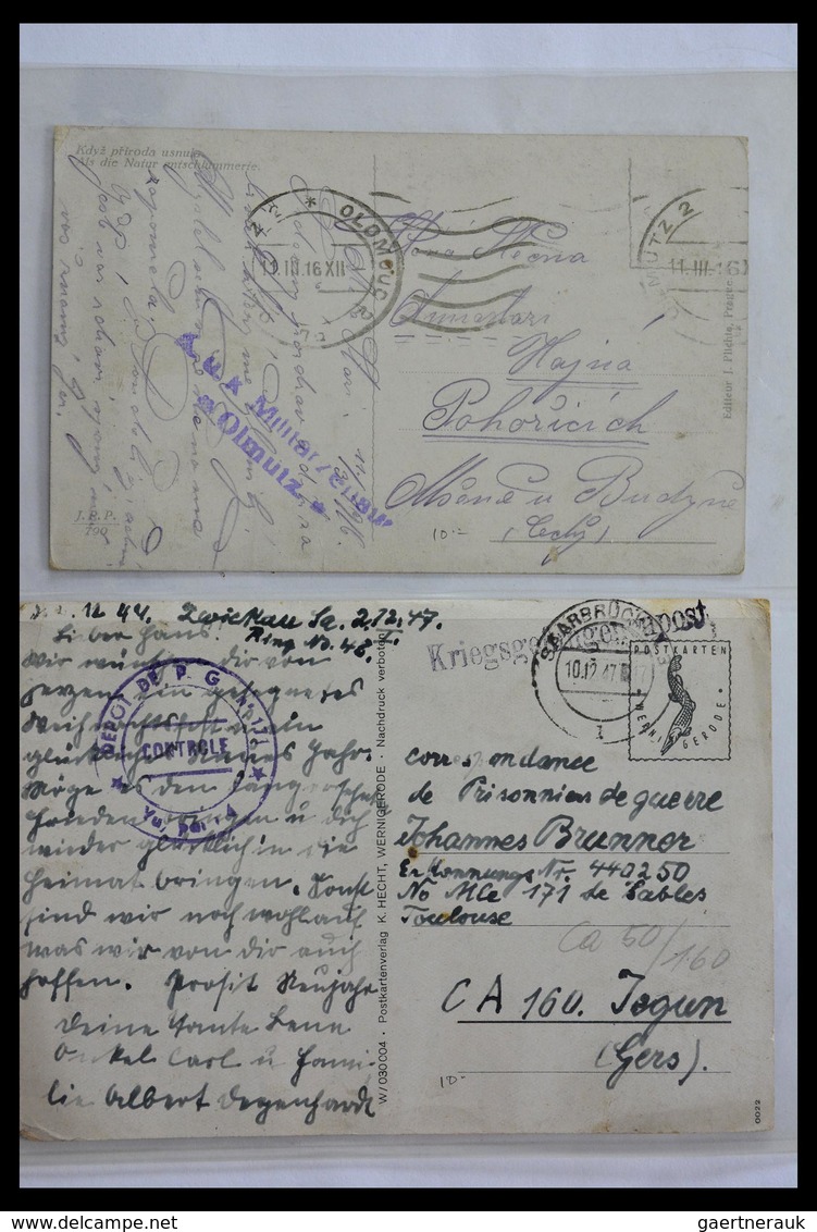 Kriegsgefangenen-Lagerpost: Fantastic lot of over 1000 covers and cards, Prisoner of War, Red Cross,