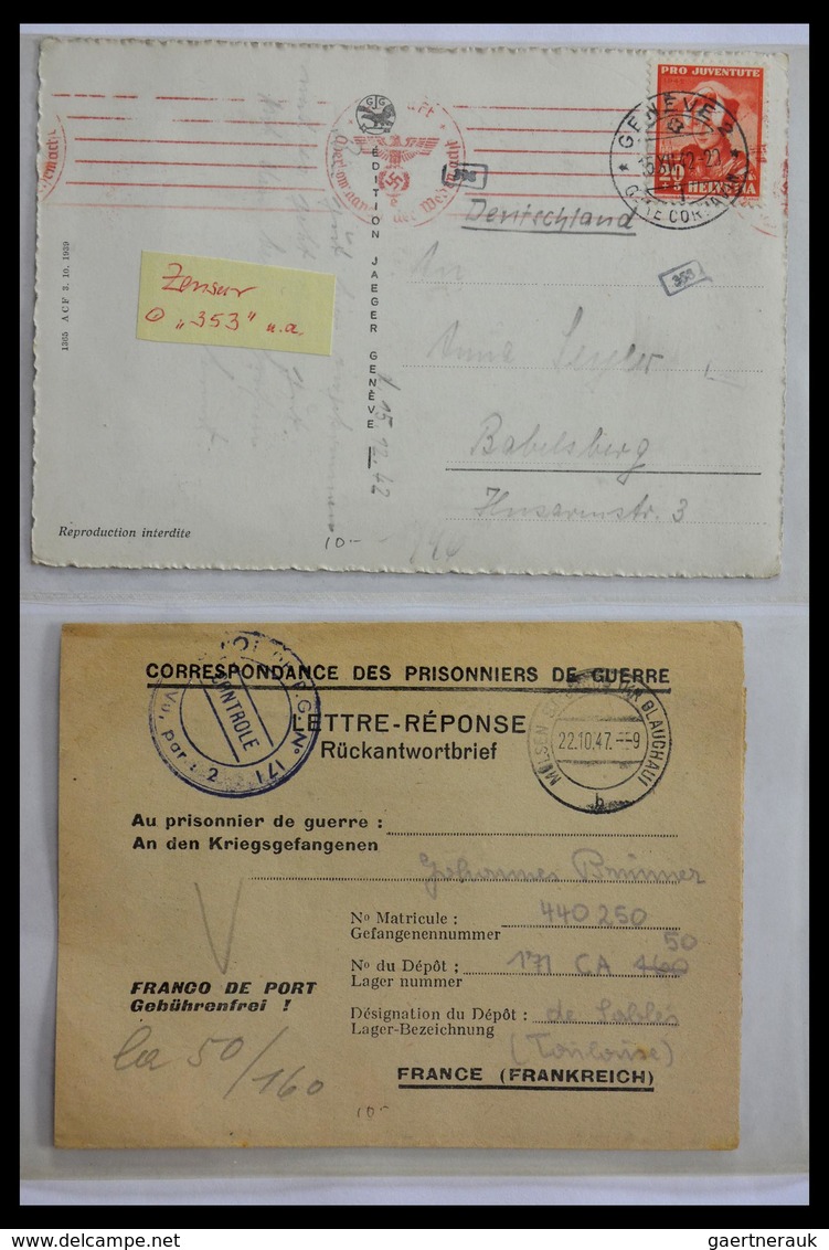 Kriegsgefangenen-Lagerpost: Fantastic lot of over 1000 covers and cards, Prisoner of War, Red Cross,