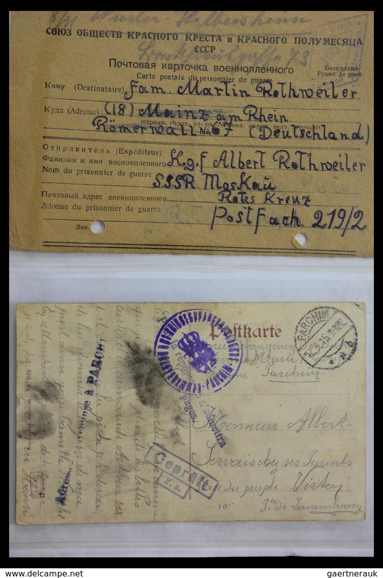 Kriegsgefangenen-Lagerpost: Fantastic lot of over 1000 covers and cards, Prisoner of War, Red Cross,
