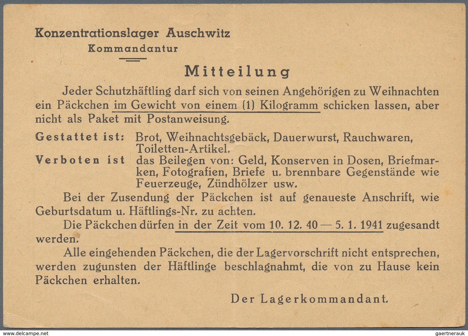 KZ-Post: 1934/1945, Sammlung von insgesamt ca. 220 Belegen, Vordrucken und Dokumenten, dabei Belege