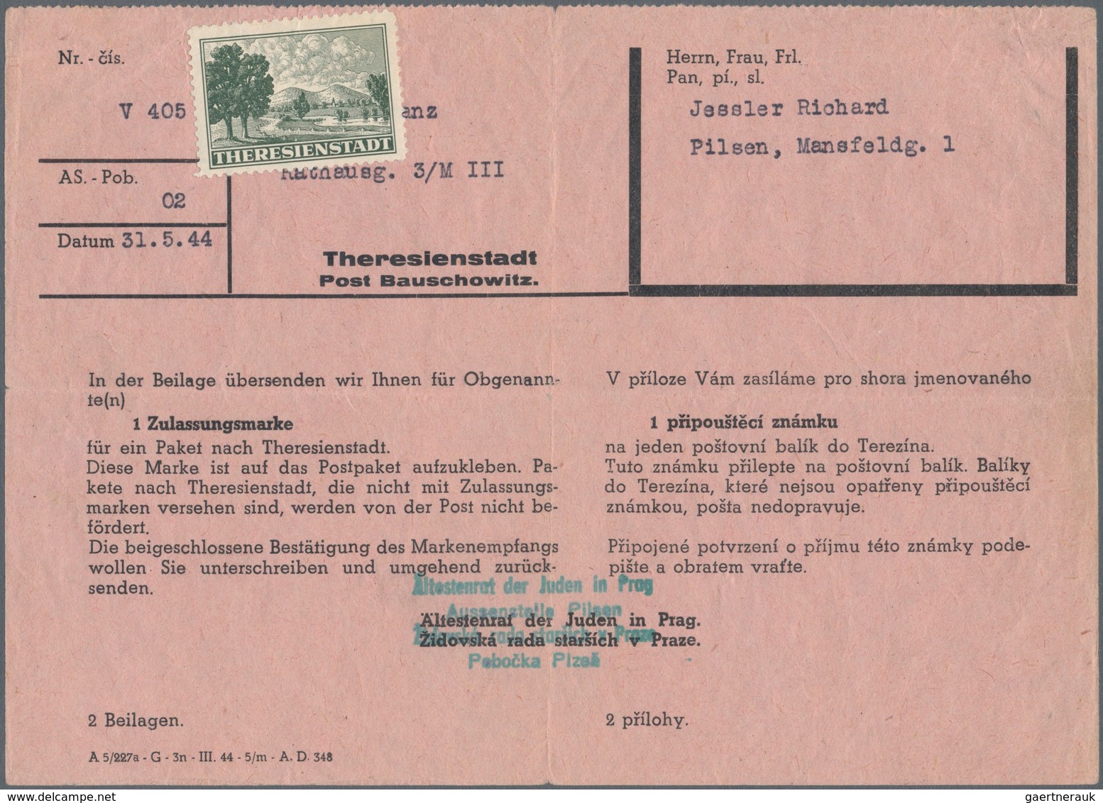 KZ-Post: 1941-1944, Sammlung Mit über 80 Briefen, Belegen Und Briefstücken Von Oder In Lager, Dabei - Cartas & Documentos