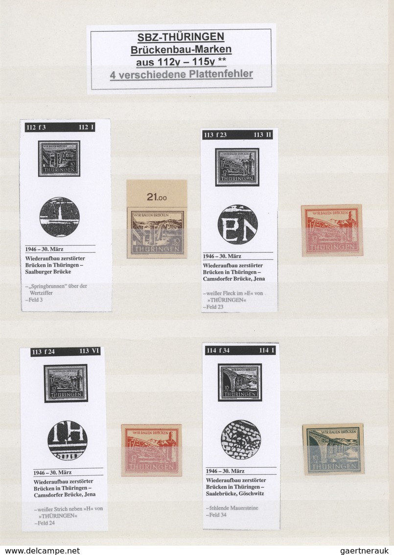 Deutschland Nach 1945: 1945/1948, Spezialisierte Postfrische Sammlung Sauber Im Steckbuch Zusammenge - Collections