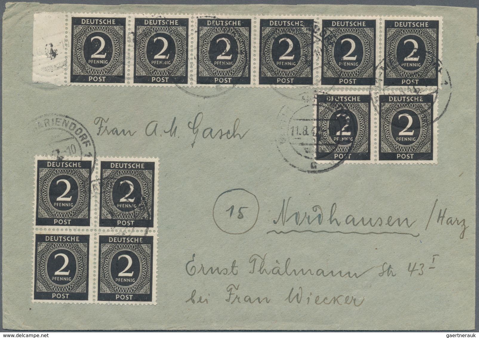 Deutschland Nach 1945: 1945/1949, Posten Mit Ca. 200 Briefen, Karten Und Ganzsachen AM-Post, 1./2.Ko - Sammlungen