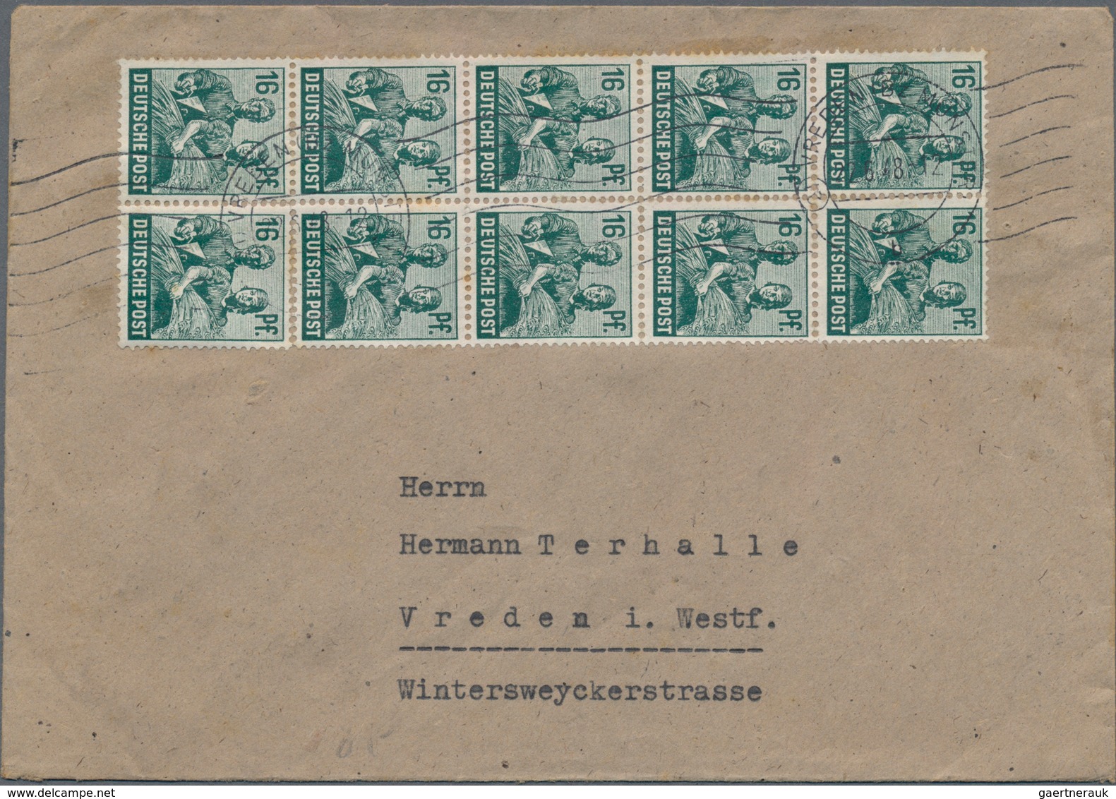 Deutschland Nach 1945: 1945/1949, Posten Mit Ca. 200 Briefen, Karten Und Ganzsachen AM-Post, 1./2.Ko - Collections