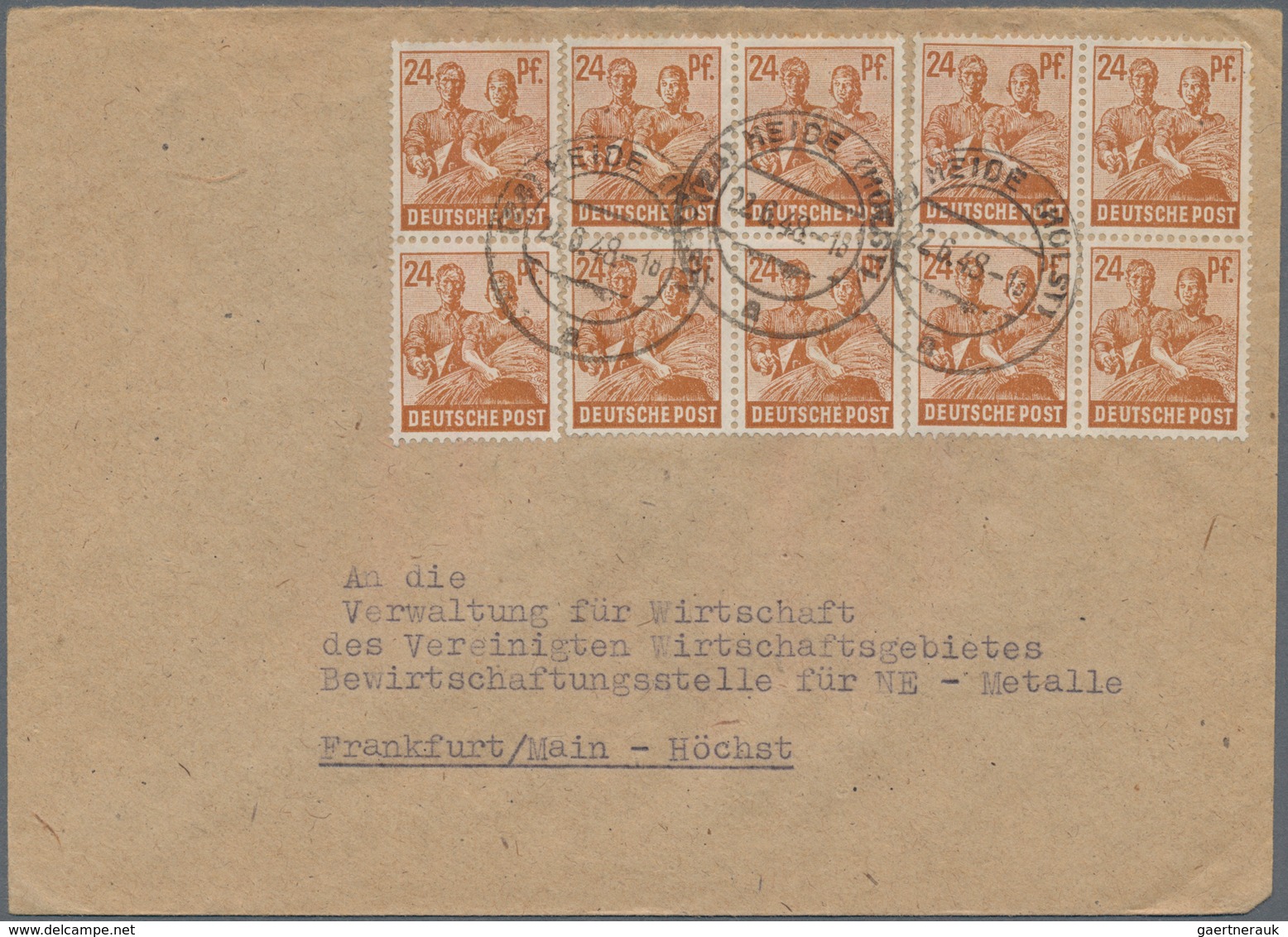 Deutschland Nach 1945: 1945/1949, Posten Mit Ca. 200 Briefen, Karten Und Ganzsachen AM-Post, 1./2.Ko - Collections