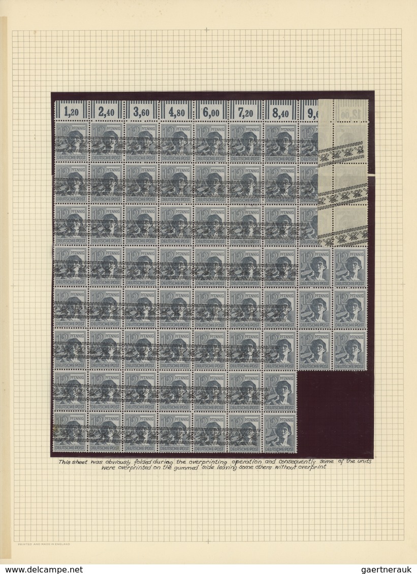 Deutschland Nach 1945: 1945/1956, Gehaltvolle Sammlung Der Westzonen Im Großen Album Individuall Auf - Collections