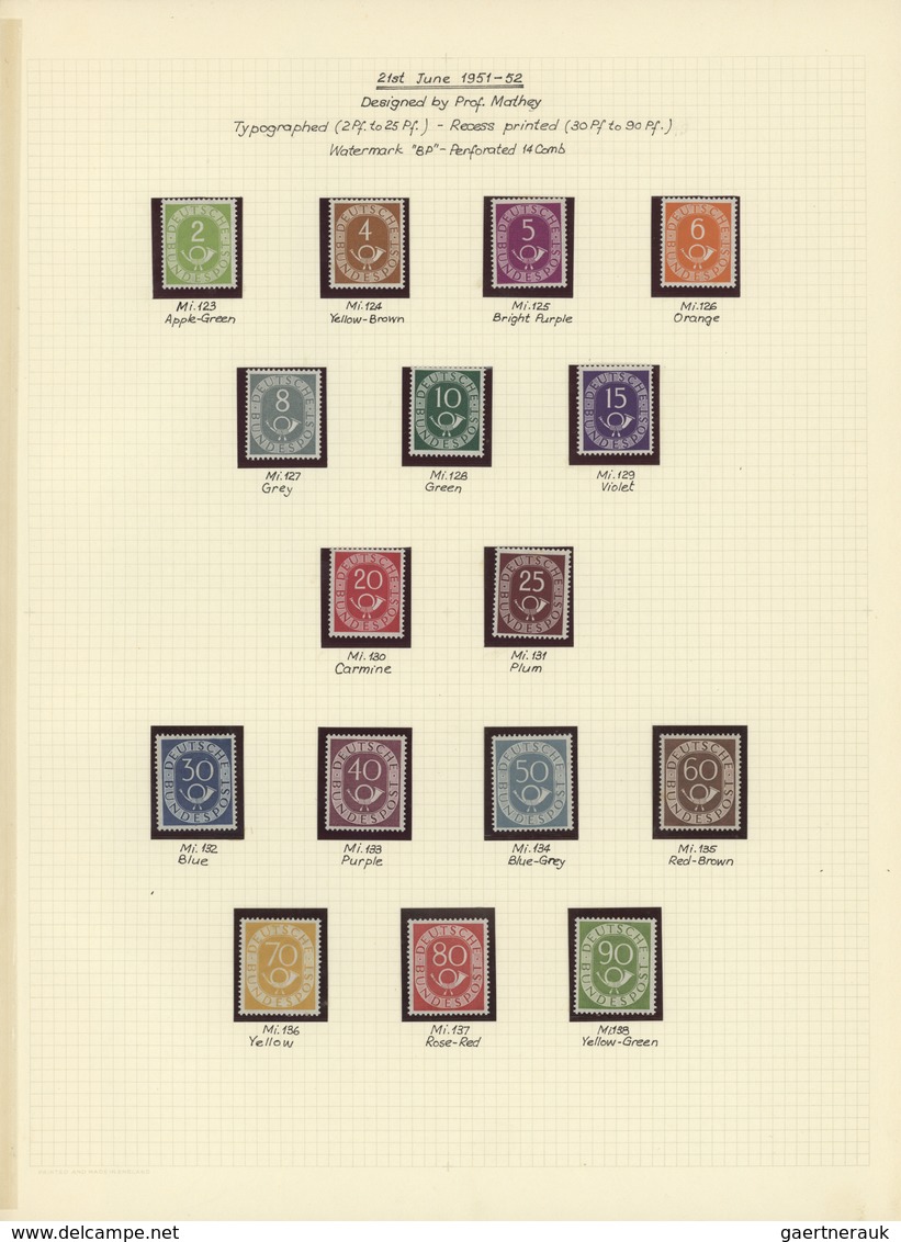 Deutschland Nach 1945: 1945/1956, Gehaltvolle Sammlung Der Westzonen Im Großen Album Individuall Auf - Colecciones