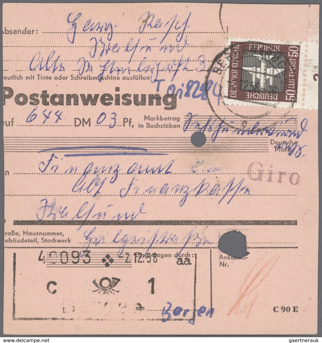 Deutschland Nach 1945: 1945/1965 (ca.), Posten Mit Hunderten Briefen, Karten Und Ganzsachen, Dabei S - Collections