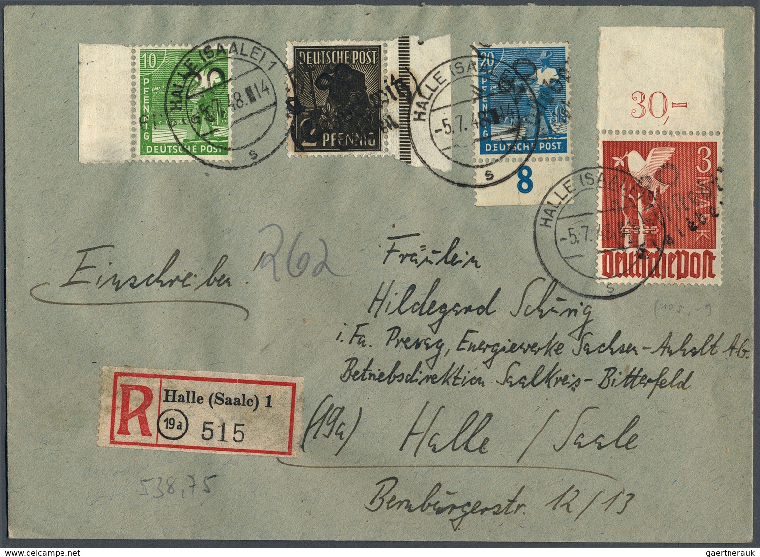 Deutschland Nach 1945: 1945-1972, Partie Mit 25 Briefen, Dabei Lokalausgaben, Bezirkshandstempel (un - Collections