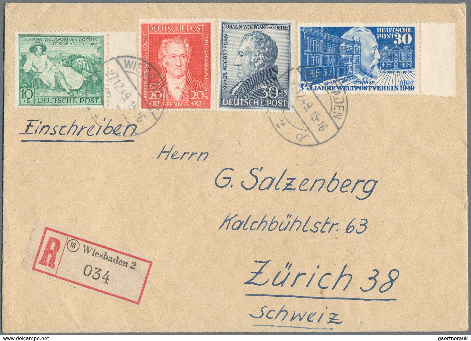 Deutschland Nach 1945: 1946/1955 (ca.), Posten Von Ca. 120 Belegen Ab Den Zonen, Dabei Viele Gute St - Sammlungen