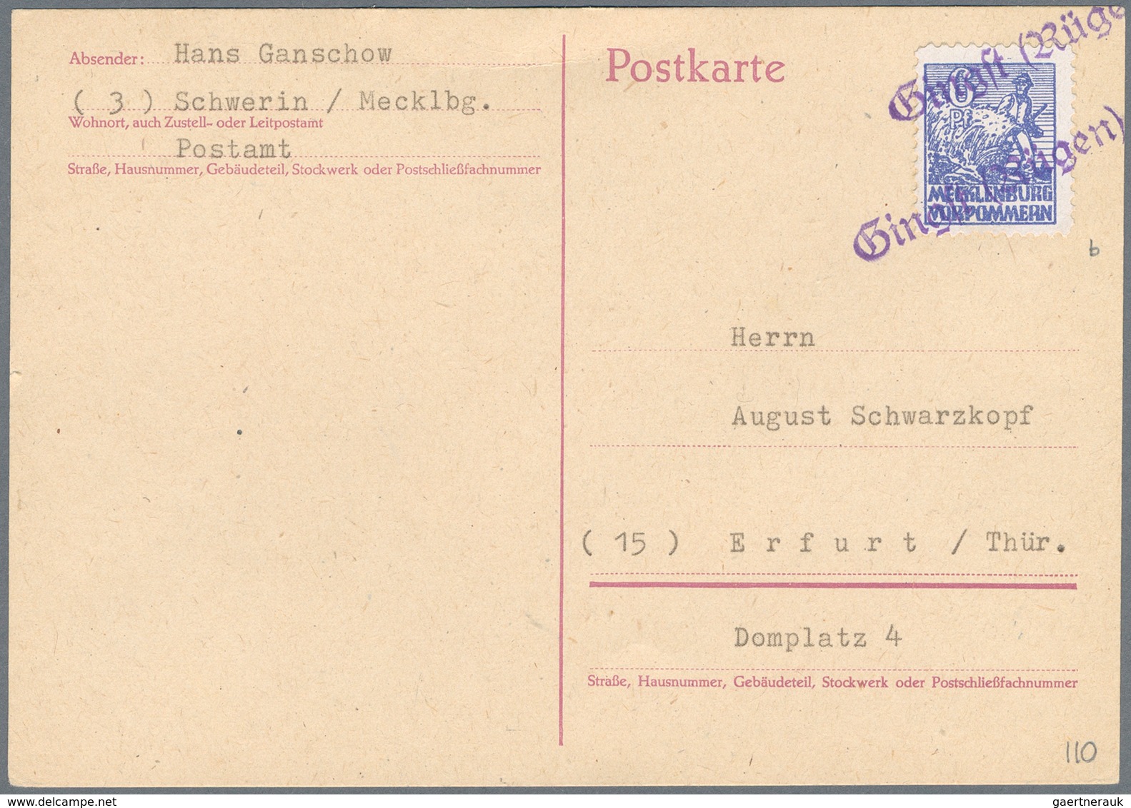 Deutschland Nach 1945: 1946/1957 (ca.), Abwechslungsreicher Posten Mit Rund 200 Belegen, Dabei U.a. - Collections