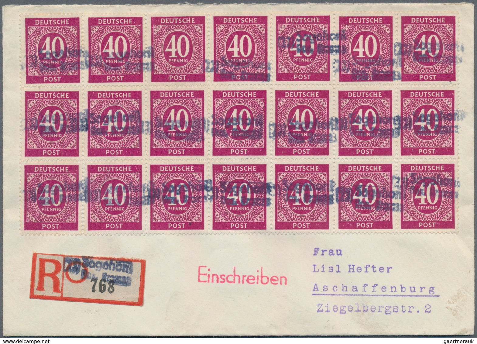 Deutschland Nach 1945: 1947-1948, Neun Bessere Briefe Und Belege, Dabei SBZ Mit Der Hellen 60 Pf Mas - Collections