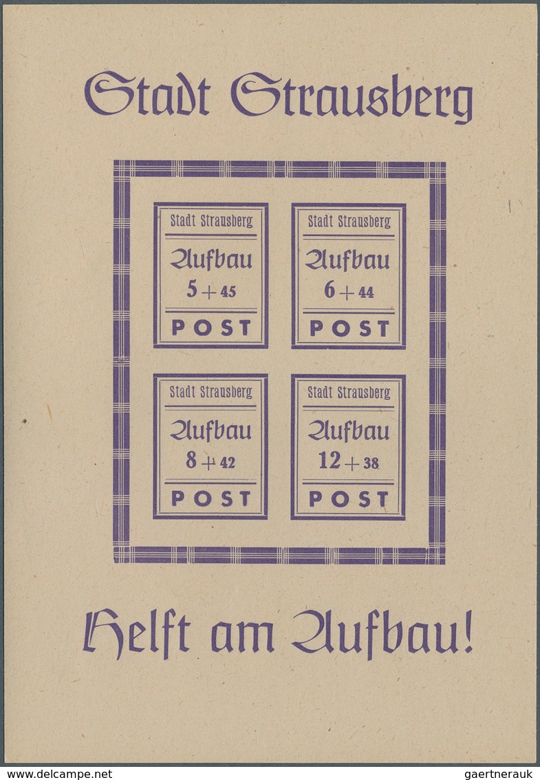 Deutsche Lokalausgaben Ab 1945: 1946, Vielseitige Partie Mit Strausberg, Großräschen, Spremberg Und - Sonstige & Ohne Zuordnung