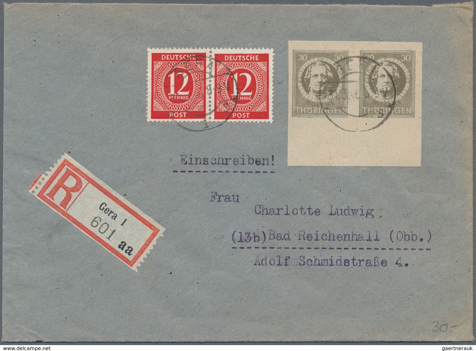 Sowjetische Zone Und DDR: 1945-1951, Belegeposten SBZ/DDR Mit Mehr Als 70 Belegen, Dabei Briefe, Ein - Sammlungen