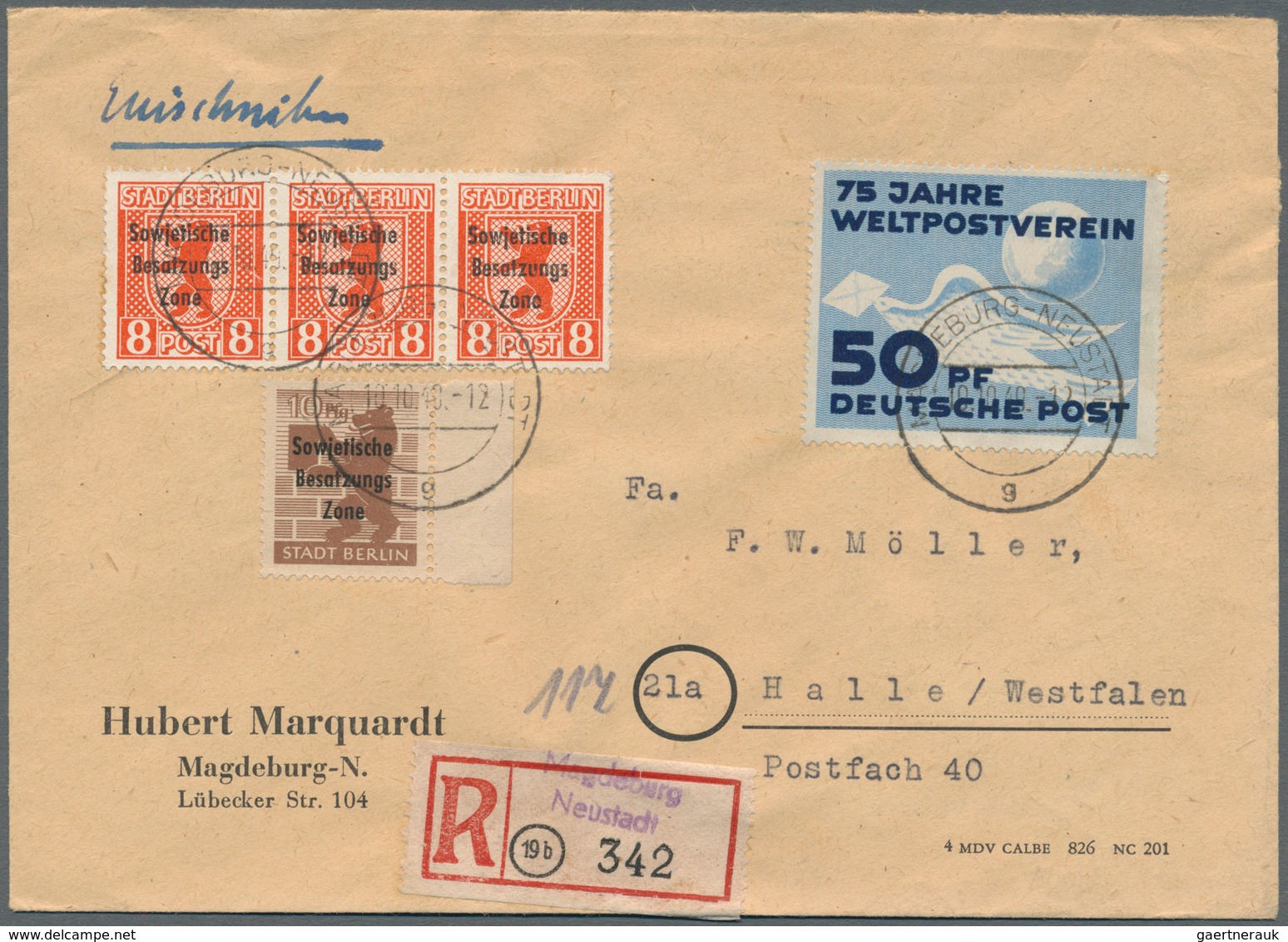Sowjetische Zone Und DDR: 1948-1980, Partie Mit über 800 Briefen, Belegen Und Karten, Dabei Viele Ei - Collections