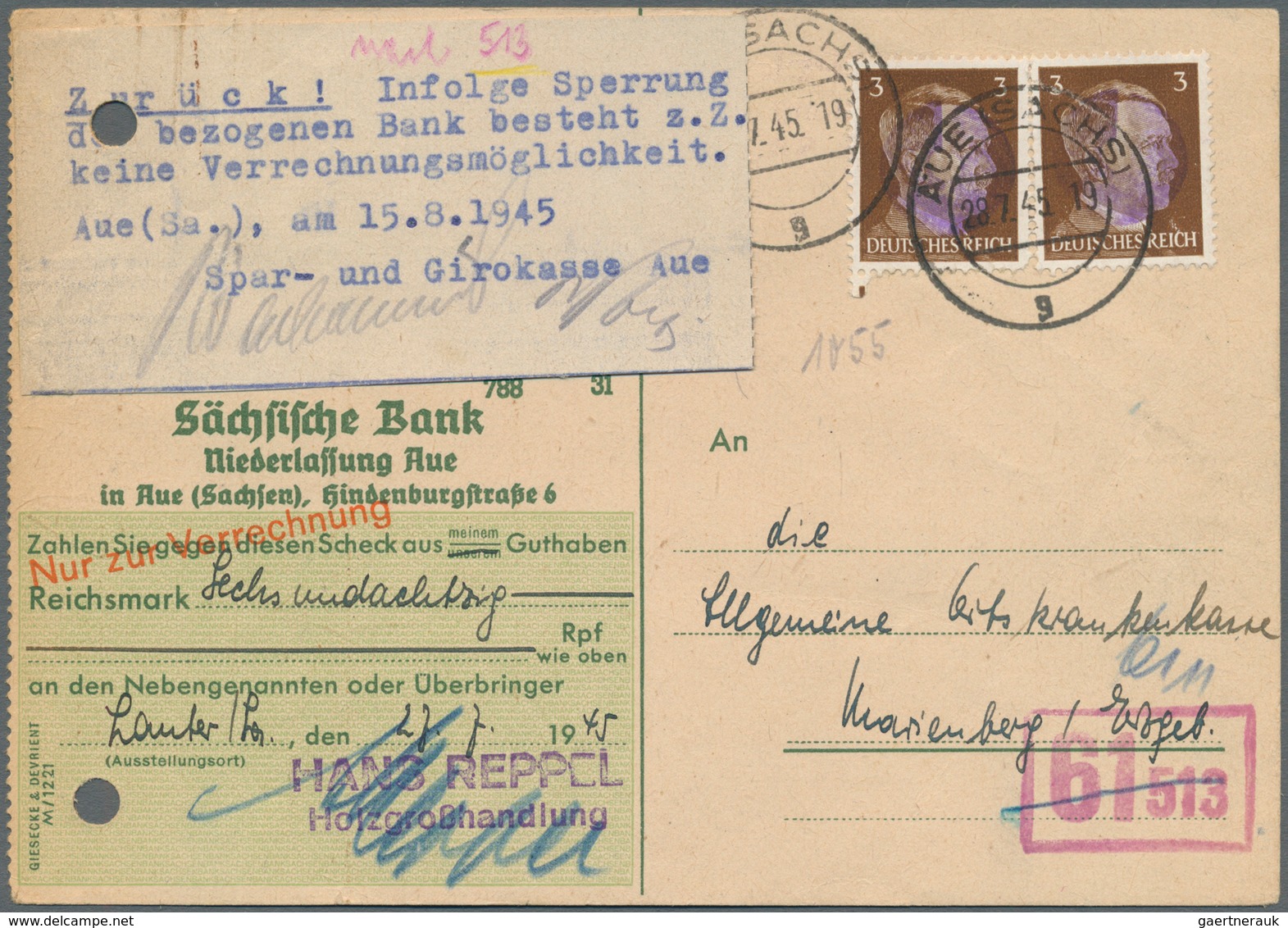 Sowjetische Zone: 1936/1951, Sammlung/Zusammenstellung Von über 60 Briefen/Karten/Dokumenten, Ab Etw - Otros & Sin Clasificación