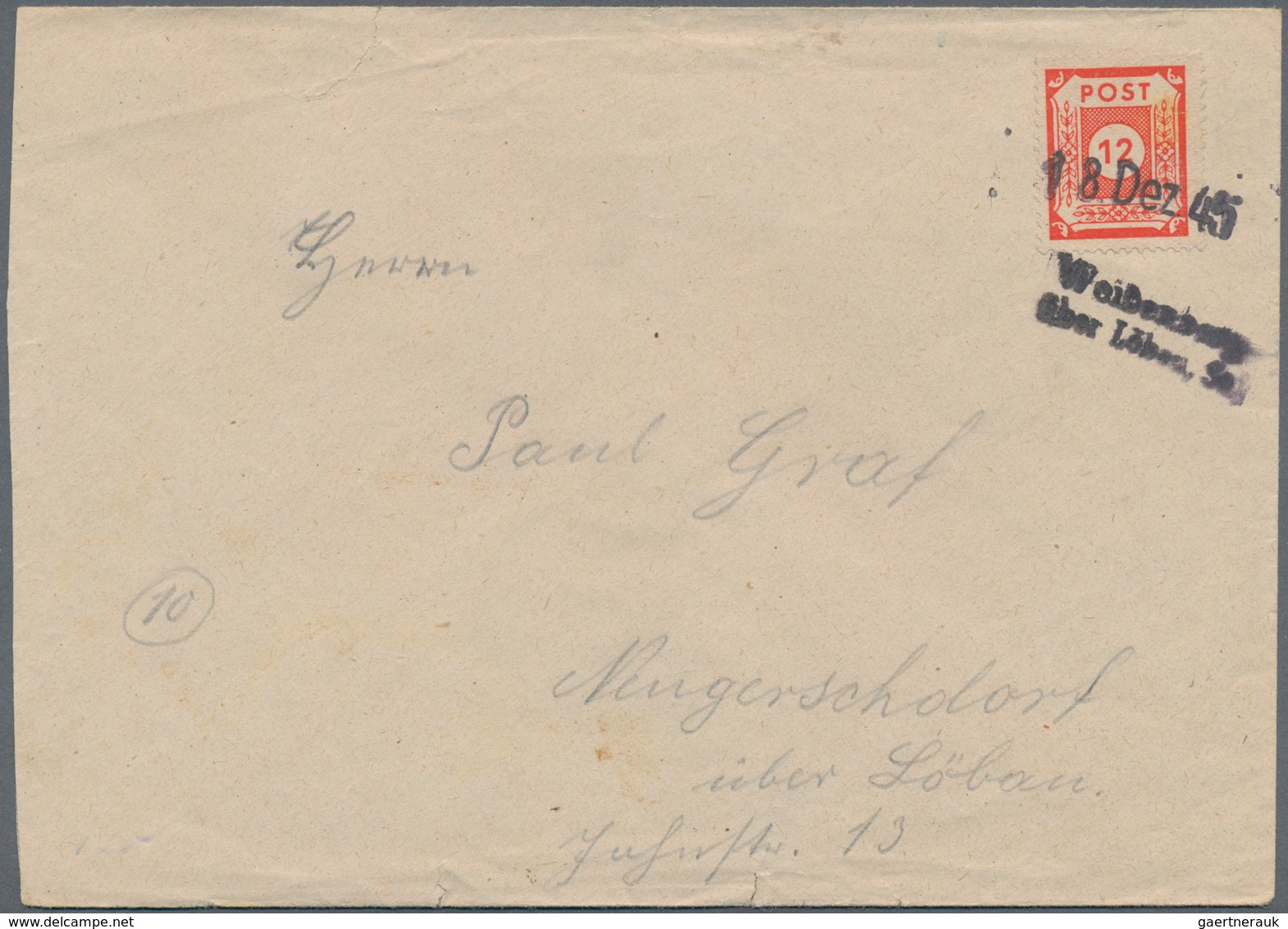 Sowjetische Zone: 1945/1946, Notstempel, Partie Mit 28 Briefen, Karten Und Ganzsachen, Meist Aus Dem - Other & Unclassified