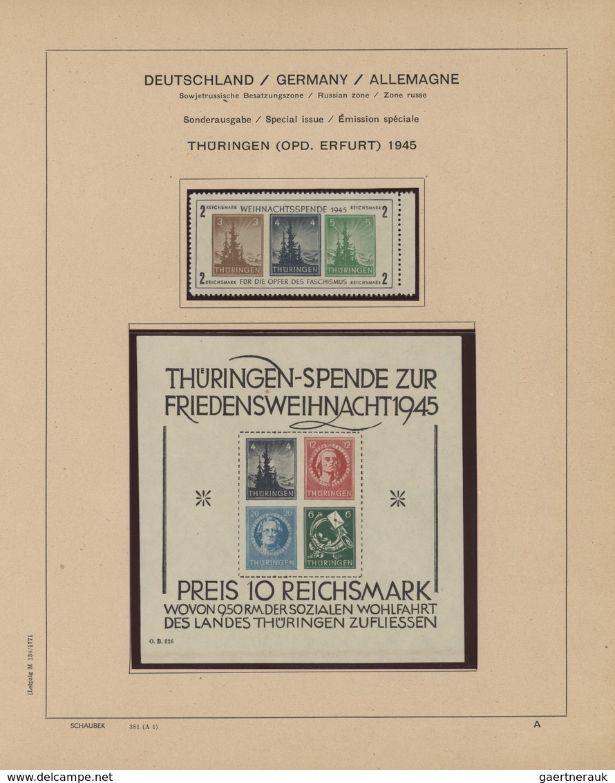 Sowjetische Zone: 1945/1949, In Den Hauptnummern Weit überkomplette Sammlung, Mehrfach/spezialisiert - Other & Unclassified