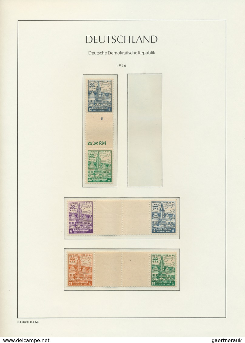 Sowjetische Zone: 1946, Postfrische Sammlung Zusammendrucke Mit Hz 1a, S Zd 7A, S Zd 7/8B, WZ 17/18 - Other & Unclassified