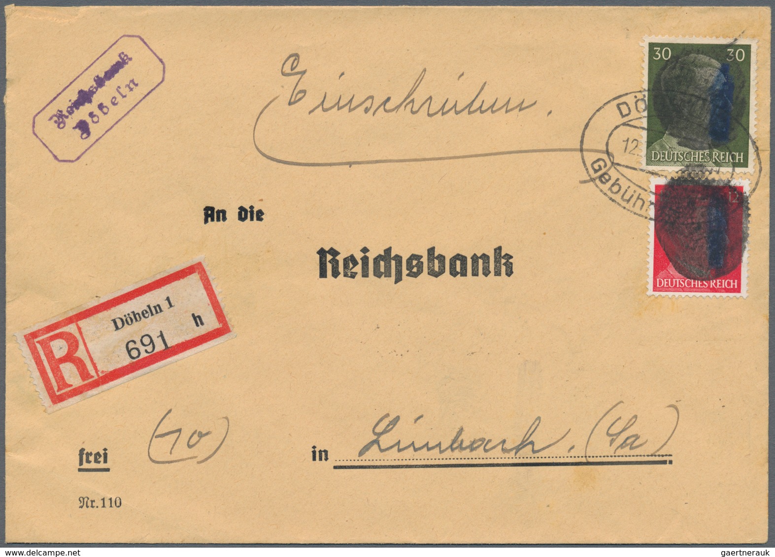 Sowjetische Zone - Sächsische Schwärzungen: 1945, Ca. 150 Briefe, Karten Und Ganzsachen Inkl. Einige - Other & Unclassified